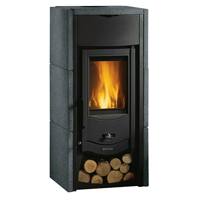 La Nordica Kaminofen Asia BII (6 kW, Raumheizvermögen: 172 m³, Grau) | BAUHAUS