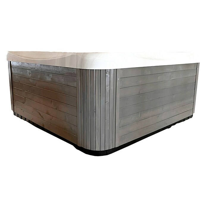 Camargue Hidromasaje para exterior Bali (200 x 200 x 92 cm, Blanco/Madera, Número de personas máx.: 5) | BAUHAUS