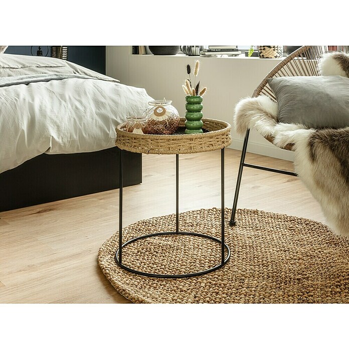 Juteteppich Nature 502 (Naturbraun, Durchmesser: 100 cm, 100 % Jute) | BAUHAUS