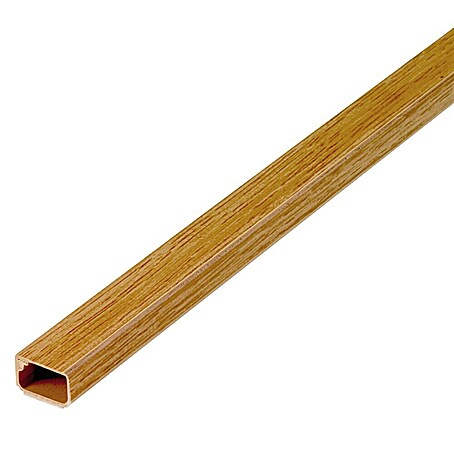 Inofix Canaleta para cables adhesiva con tapa bisagra (L x An x Al: 200 x 1,6 x 1 cm, Roble)
