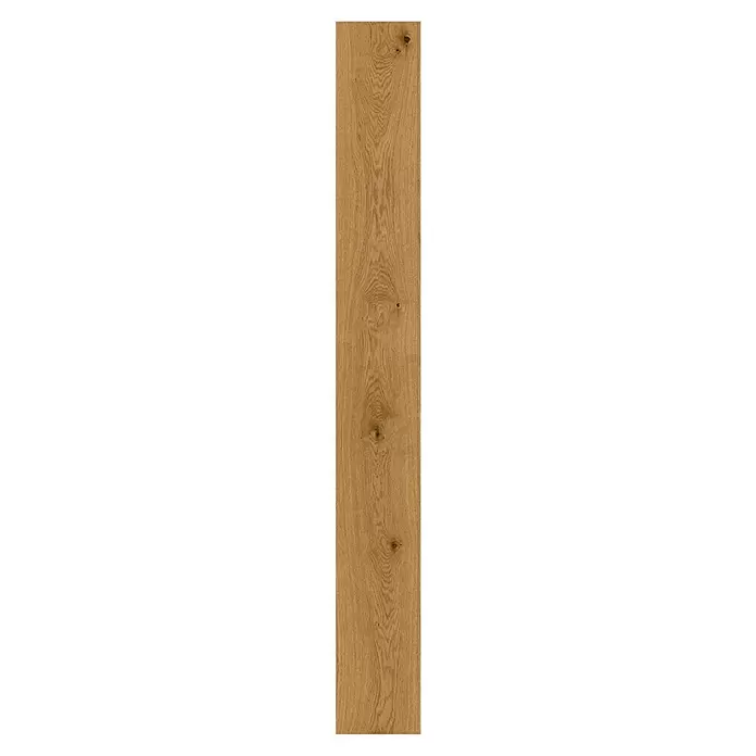Parador Parkettmuster Classic 3025 Rustikal Eiche - 200 x 233 x 13 mm, Landhausdiele - Helle Holzplatte mit natürlicher Maserung und sichtbaren Ästen.