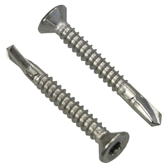 Profi Depot Balkonbrett-Bohrschraube A2 TX (Durchmesser: 4,8 mm, Länge: 38 mm, Gehärteter Edelstahl rostfrei)