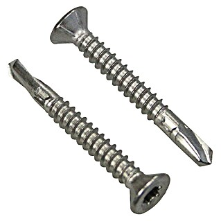 Profi Depot Balkonbrett-Bohrschraube A2 TX (Durchmesser: 4,8 mm, Länge: 38 mm, Gehärteter Edelstahl rostfrei)