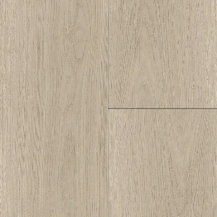 Parador Designbodenmuster Modular ONE Eiche Artemis pearl - 200 x 194 x 8 mm, Landhausdiele - Nahaufnahme von drei hellen Holzpaneelen, die eine moderne und natürliche Bodenfläche darstellen.