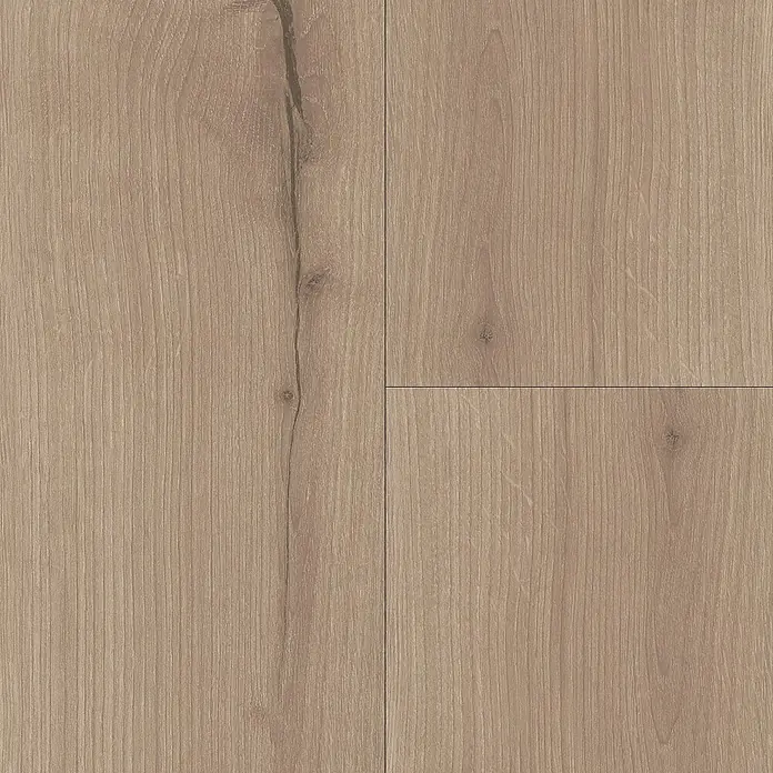 Parador Designbodenmuster Modular ONE Eiche Helios grau - 200 x 194 x 8 mm, Landhausdiele - Nahaufnahme von hellem Laminatboden in Holzoptik, der eine warme und einladende Atmosphäre ausstrahlt.