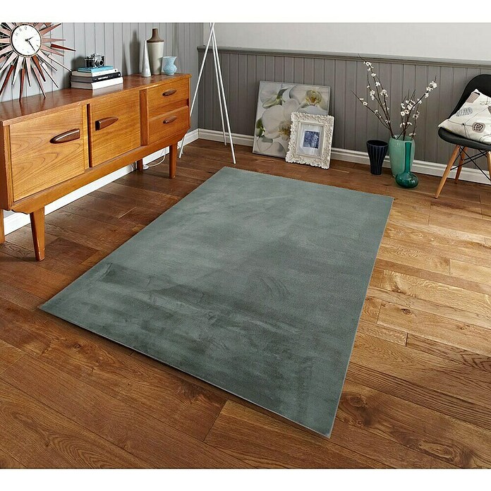 Alfombra de pelo corto Aiden (Kaki, 170 x 120 cm, Poliéster) | BAUHAUS