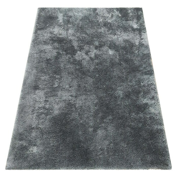 Alfombra de pelo largo Bolonia (Plata, 115 x 60 cm, 100% Poliéster) | BAUHAUS