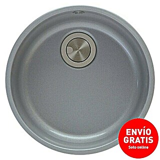 Atron Fregadero encastrable Round (44,6 x 44,6 cm, Metal)
