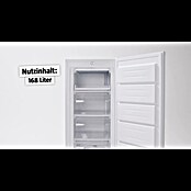 PKM Gefrierschrank GS 168-M (Nutzinhalt Gesamt: 168 l, 57,1 x 54,4 x 142,6 cm, Weiß) | BAUHAUS