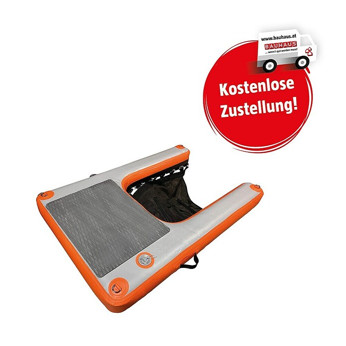 Badeleiter Dog Ramp XL (L x B x H: 129 x 89 x 17 cm, Orange/Grau) | BAUHAUS
