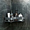 Cesta de baño angular Balance (11 x 24 x 6 cm, Metal, Gun grey) | BAUHAUS
