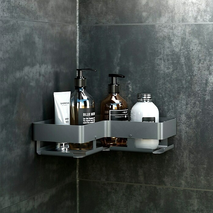Cesta de baño angular Balance (Gun grey) | BAUHAUS