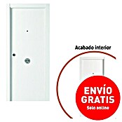 Puerta de entrada High (82,5 x 203 cm, Apertura: Derecha, Blanco lacado)