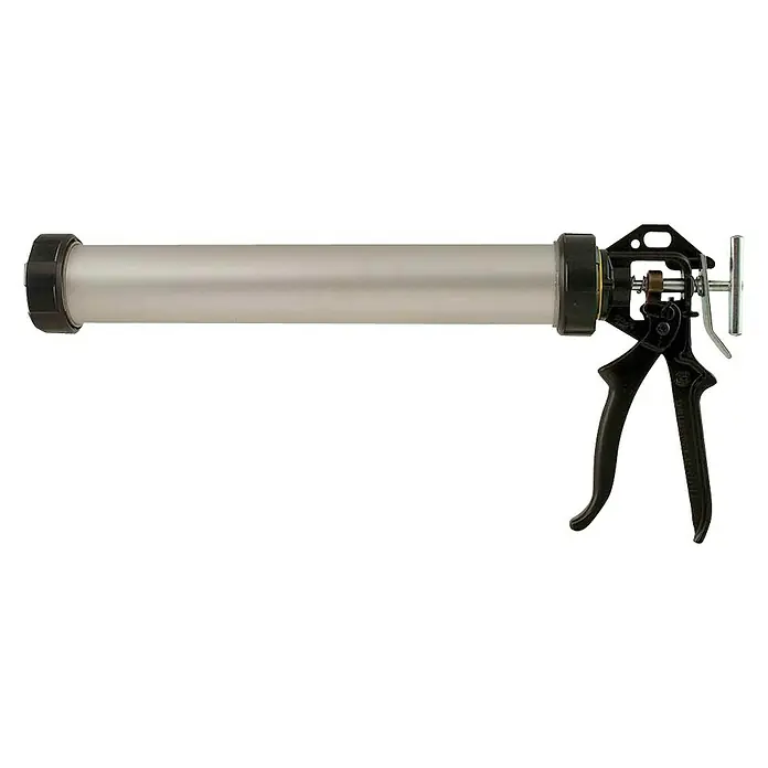 Soudal Pistola de silicona manual - Apto para: Silicona, 600 ml - Pistola de calafateo profesional para una aplicación precisa de selladores y adhesivos. Ideal para profesionales.