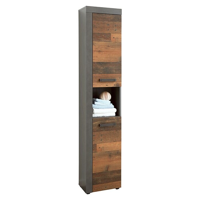 Trendteam Indy Hochschrank (36 x 31 x 184 cm, Matera/Old Wood) | BAUHAUS