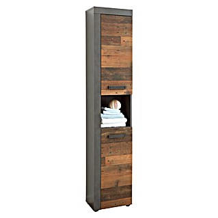 Trendteam Indy Hochschrank (36 x 31 x 184 cm, Matera/Old Wood)