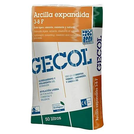 Gecol  Granulado de arcilla expandida 3-8 F