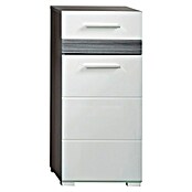 Trendteam Set-One Bad-Beistellschrank (B x T x H: 37 x 31 x 80 cm, Sardegna Silber/Weiß) | BAUHAUS