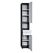 Trendteam Line Hochschrank (30 x 31 x 182 cm, Sardegna Silber/Weiß) | BAUHAUS