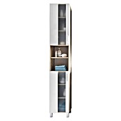 Trendteam Porto Hochschrank (33 x 31 x 191 cm, Weiß/Eiche Sägerau) | BAUHAUS