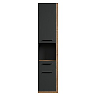 Trendteam Synnax Hochschrank (35 x 31 x 157 cm, Coast Evoke Eiche/Anthrazit, Anschlag: Rechts)