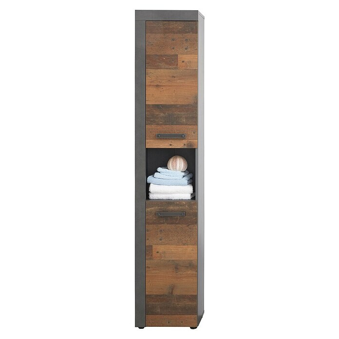 Trendteam Indy Hochschrank (36 x 31 x 184 cm, Matera/Old Wood) | BAUHAUS