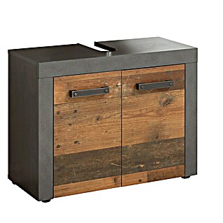 Trendteam Indy Waschtischunterschrank (72 x 34 x 56 cm, Matera/Old Wood, Matt)