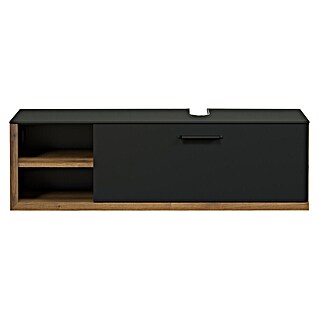 Trendteam Synnax Waschtischunterschrank (120 x 45 x 36 cm, Coast Evoke Eiche/Anthrazit, Matt)