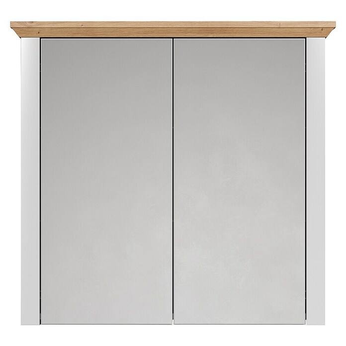 Trendteam Landside Spiegelschrank (B x H: 78 x 73 cm, Ohne Beleuchtung, Holz, Lichtgrau/Artisan Eiche) | BAUHAUS