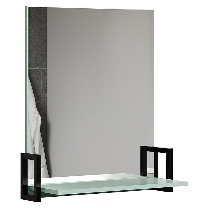 Trendteam Matrix Ablagespiegel (64 x 24 x 74 cm, Dusk Blue/Schwarz) | BAUHAUS
