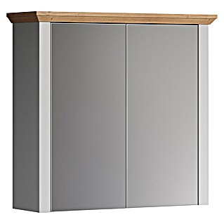 Trendteam Landside Spiegelschrank (B x H: 78 x 73 cm, Ohne Beleuchtung, Holz, Lichtgrau/Artisan Eiche)