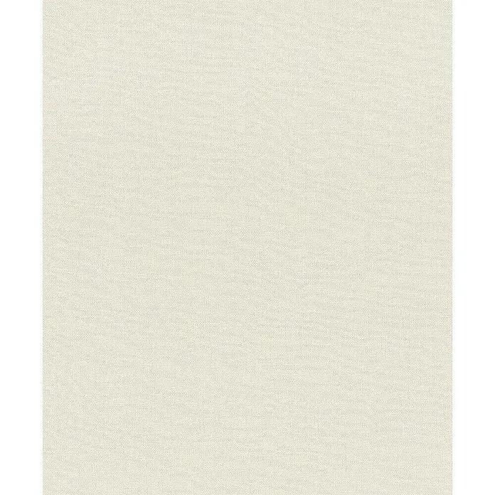 Rasch Tapetenwechsel Vliestapete Classic Style - Creme, Uni, 10,05 x 0,53 m - Detailaufnahme eines beigefarbenen Leinenstoffes. Die feine Textur und die dezente Farbe verleihen jedem Projekt eine natürliche Note.