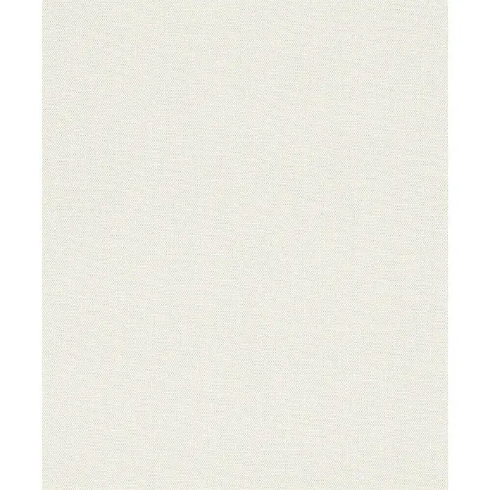 Rasch Tapetenwechsel Vliestapete Classic Style - Weiß, Uni, 10,05 x 0,53 m - Feines, cremefarbenes Textilgewebe mit subtiler Struktur für vielseitige Anwendungen. Ideal für Hintergründe und Textildesigns.