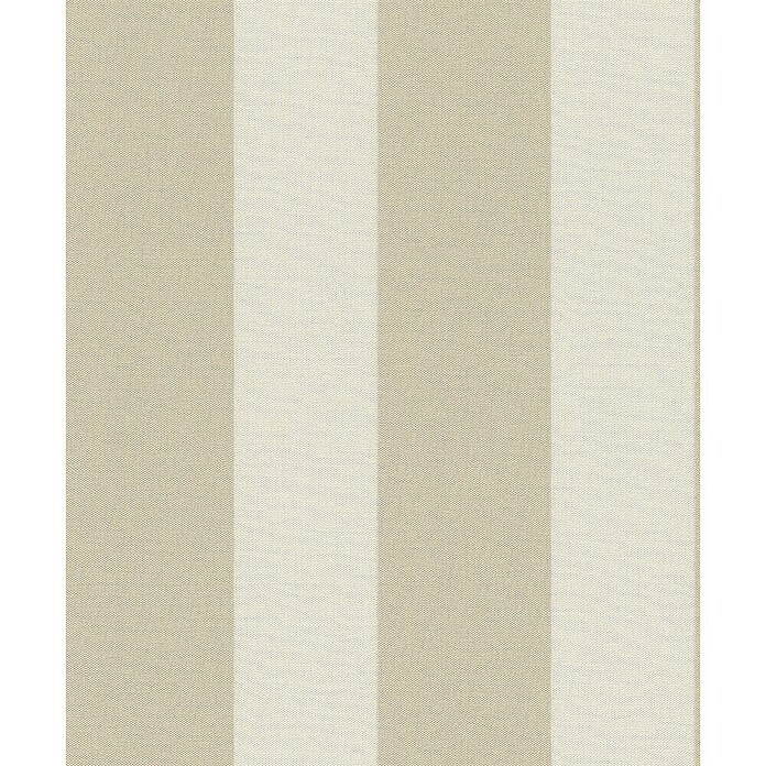 Rasch Tapetenwechsel Vliestapete Streifen (Beige, Streifen, 10,05 x 0,53 m)