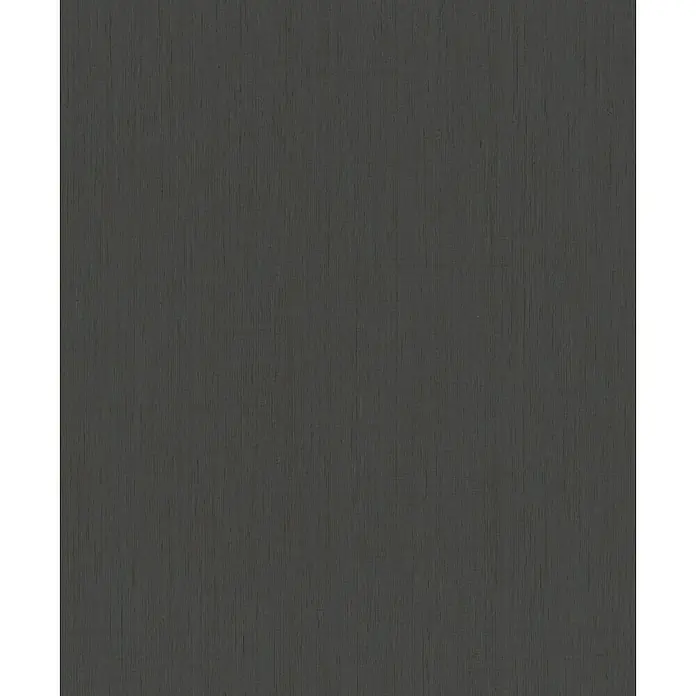 Rasch Wall Textures VI Vliestapete Struktur-Uni - Anthrazit, Uni, 10,05 x 0,53 m - Texturierte, anthrazitfarbene Oberfläche mit feinen, vertikalen Linien, die eine subtile Tiefenwirkung erzeugen. Ideal für Hintergründe.