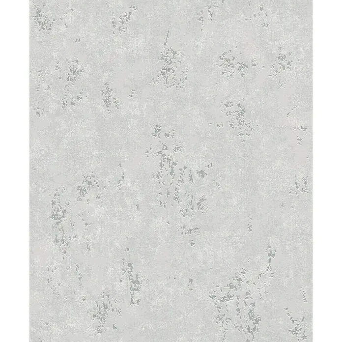 Rasch Color your life Vliestapete Struktur-Uni - Hellgrau, Steinoptik, 10,05 x 0,53 m - Strukturierte Tapete in hellem Grau mit unregelmäßigen, dunkleren Flecken, die eine subtile, moderne Oberfläche erzeugt. Ideal für minimalistische Interieurs.