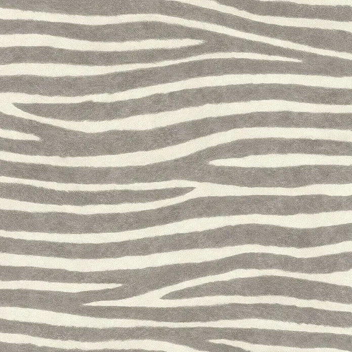 Rasch African Queen III Vliestapete Zebrafell - Hellgrau, Tieroptik, 10,05 x 0,53 m - Elegantes Zebra-Muster in Grau und Weiß. Das stilvolle Design verleiht jedem Raum eine moderne und luxuriöse Note mit seiner weichen Textur.