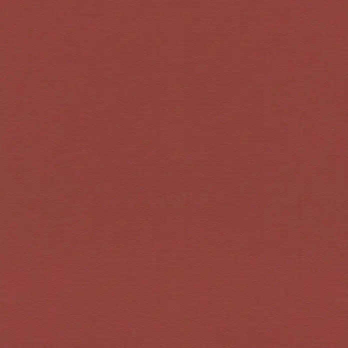 Rasch Tropical House Vliestapete - Ziegelrot, Uni, 10,05 x 0,53 m - Eine Nahaufnahme eines strukturierten, einfarbigen Hintergrunds in einem warmen, gedeckten Rotton. Die Textur verleiht der Oberfläche Tiefe.