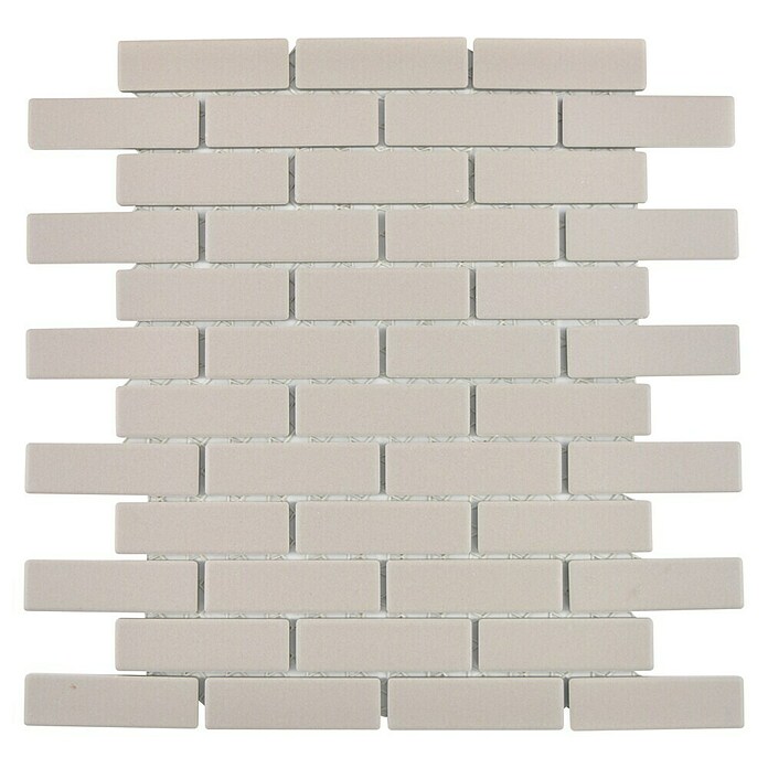 Mosaikfliese Brick Uni CU BR 304 (26,1 x 29 cm, Hellgrau, Matt)