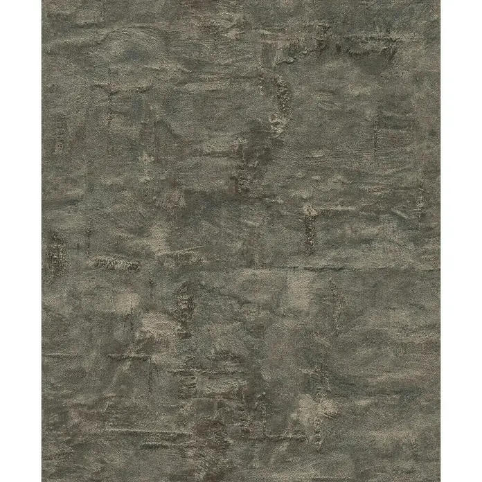 Rasch Factory V Vliestapete Uni-Struktur - Anthrazit, Wellen, 10,05 x 0,53 m - Graue Wandtextur mit subtilen Mustern. Ideal für Hintergründe und Texturen in Designprojekten, die einen industriellen Touch benötigen.