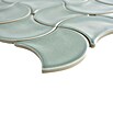 Mosaikfliese Fächer Uni FS 15P (27,6 x 27,6 cm, Petrol, Glänzend)