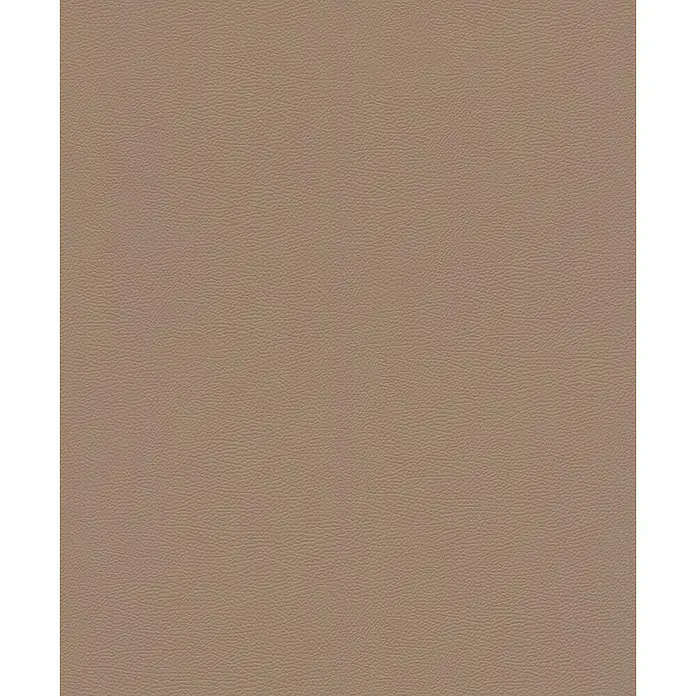 Rasch African Queen III Vliestapete Lederoptik - Mittelbraun, Uni, 10,05 x 0,53 m - Eine Nahaufnahme von beigem Kunstleder mit dezenter Textur, ideal für Möbel- und Accessoire-Designs mit einem eleganten Touch.