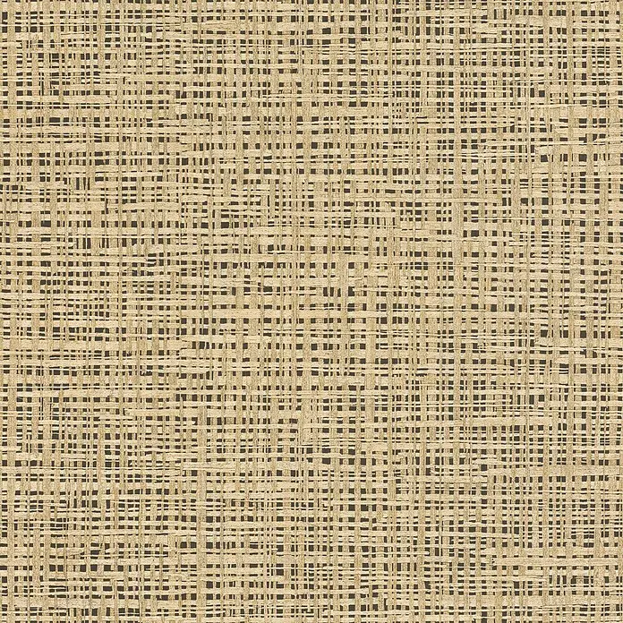 Rasch Symphony Vliestapete Modern - Ocker hell, Grafisch, 10,05 x 0,53 m - Helles Textilgewebe mit komplexem Webmuster, das eine interessante Textur und optische Tiefe erzeugt. Ideal für kreative Projekte.