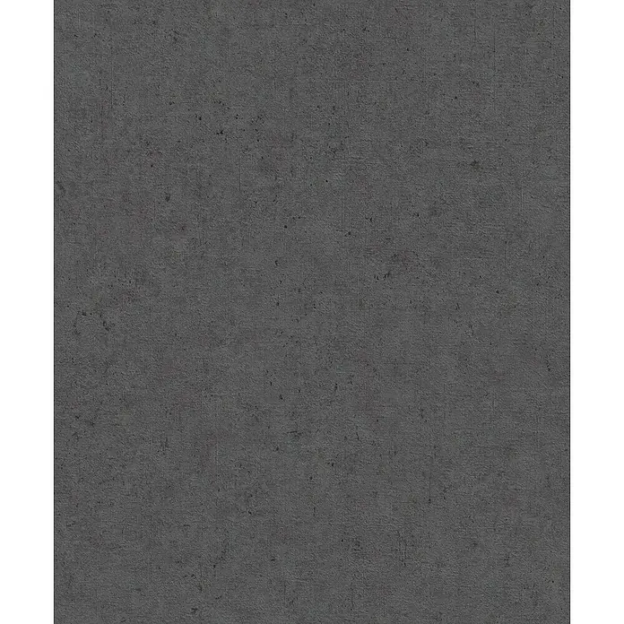 Rasch Factory V Vliestapete Beton-Uni - Offblack, Uni, 10,05 x 0,53 m - Dunkelgraue Betonstruktur für moderne Designs. Ideal für Hintergründe und Texturen mit subtilen Mustern.