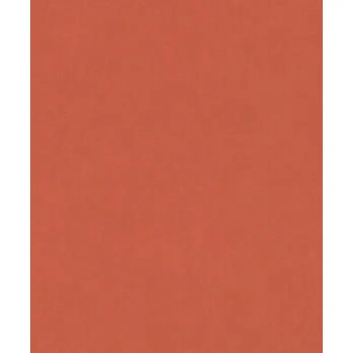 Rasch Wall Textures VI Vliestapete Uni - Rostrot, Uni, 10,05 x 0,53 m - Einfarbiger Hintergrund in einem warmen, matten Orangeton, ideal für vielfältige Designprojekte und kreative Anwendungen.