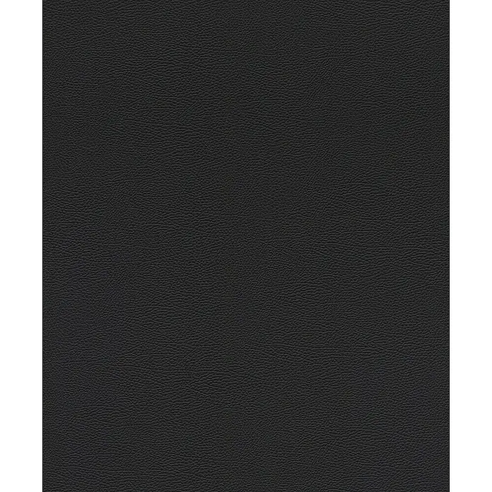 Rasch African Queen III Vliestapete Lederoptik - Mattschwarz, Uni, 10,05 x 0,53 m - Schwarze Ledertextur für verschiedene Anwendungen, ideal für Hintergründe, Oberflächen und Designelemente mit eleganter, hochwertiger Optik.