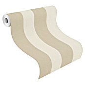 Rasch Tapetenwechsel Vliestapete Streifen (Beige, Streifen, 10,05 x 0,53 m)