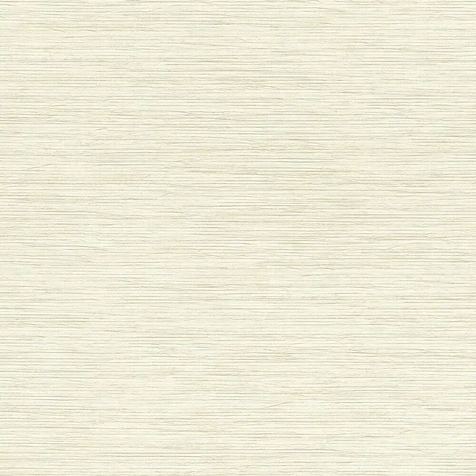 Rasch Symphony Vliestapete Uni - Beigebraun, Uni, 10,05 x 0,53 m - Eine Nahaufnahme einer cremefarbenen Tapete mit horizontaler Textur, die eine subtile, elegante Note verleiht.