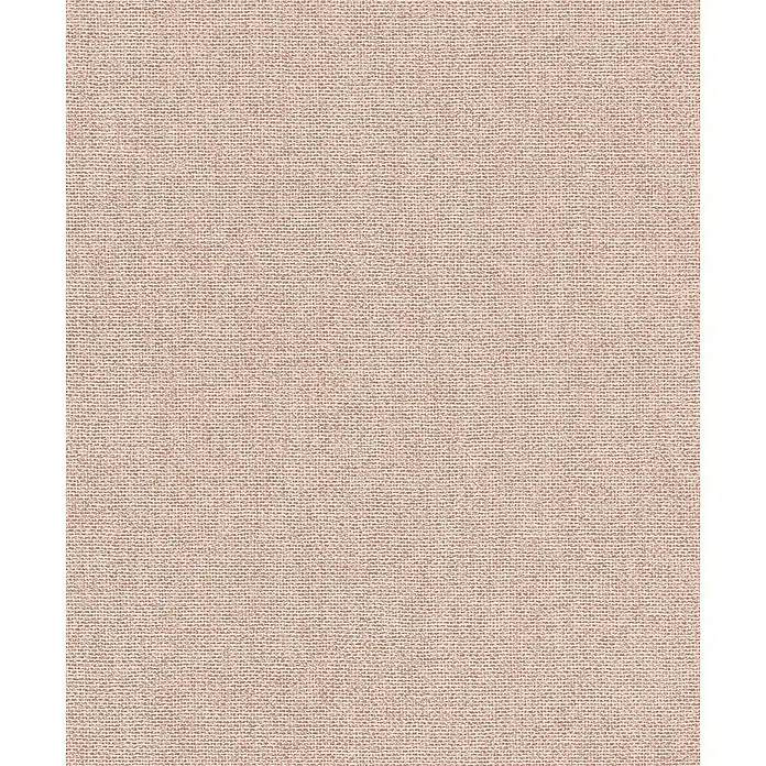 Rasch Color your life Vliestapete Uni-Struktur - Altrosa, Uni, 10,05 x 0,53 m - Textur eines sanften, rosafarbenen Stoffes, ideal für Polsterarbeiten oder dekorative Heimtextilien.