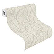 Rasch Tapetenwechsel Vliestapete Äste (Beige/Weiß, Floral, 10,05 x 0,53 m)